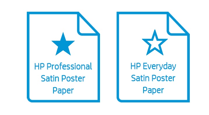 HP Latex 300 500 media products for poster production